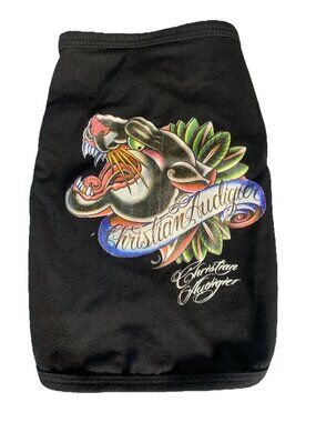 Y2k Ed Hardy Christian Audigier Pet Doggie T-Shirt Sz M RARE 4 Small Puppy/Dog